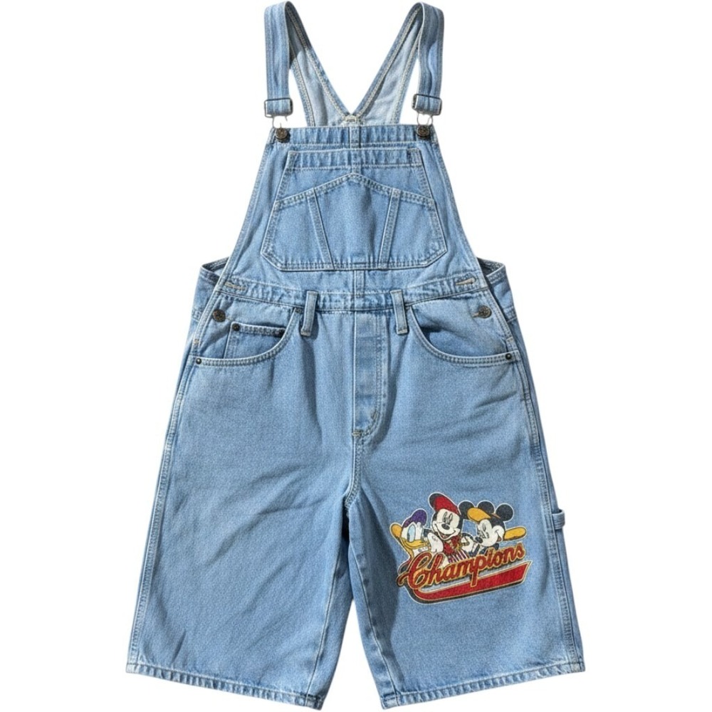 1990s Mickey Unlimited by Jerry Leigh Disney Vintage Overall Shortall Sz M